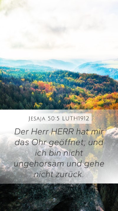Jesaja 50:5 LUTH1912 Bible Verse Image