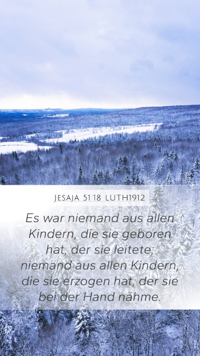 Jesaja 51:18 LUTH1912 Bible Verse Image