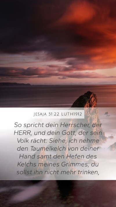 Jesaja 51:22 LUTH1912 Bible Verse Image