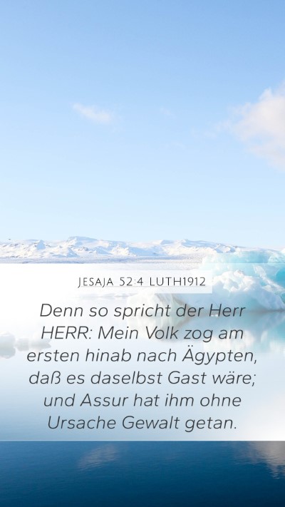 Jesaja 52:4 LUTH1912 Bible Verse Image