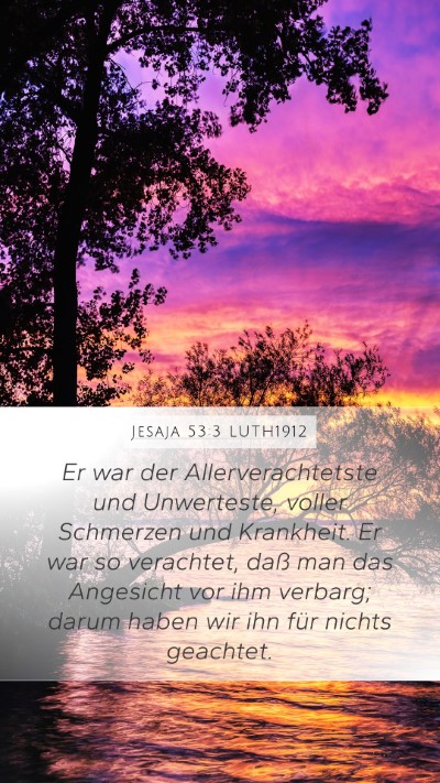 Jesaja 53:3 LUTH1912 Bible Verse Image