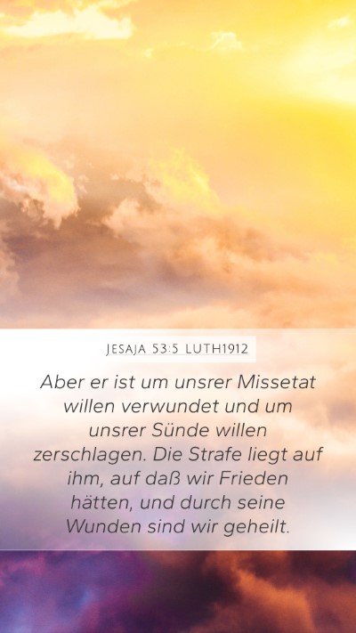 Jesaja 53:5 LUTH1912 Bible Verse Image