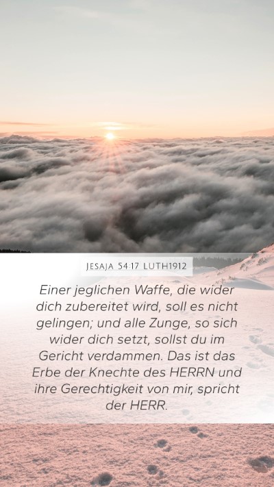 Jesaja 54:17 LUTH1912 Bible Verse Image