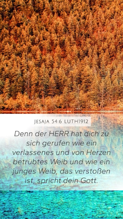 Jesaja 54:6 LUTH1912 Bible Verse Image