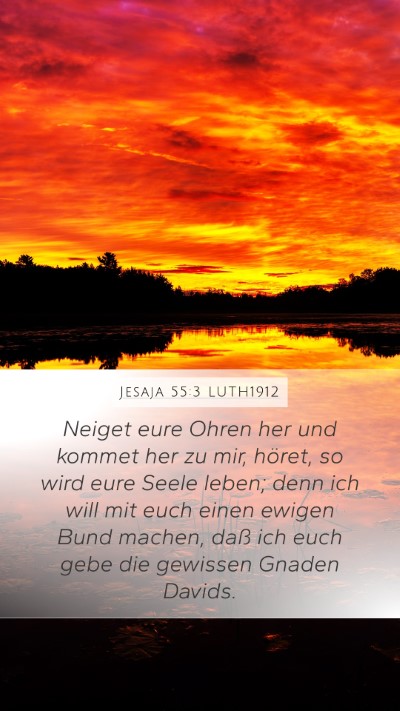 Jesaja 55:3 LUTH1912 Bible Verse Image