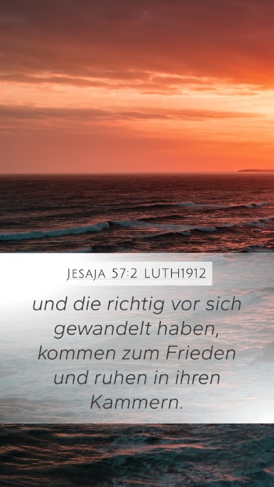 Jesaja 57:2 LUTH1912 Bible Verse Image