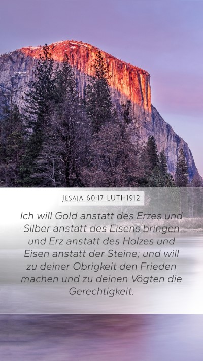 Jesaja 60:17 LUTH1912 Bible Verse Image