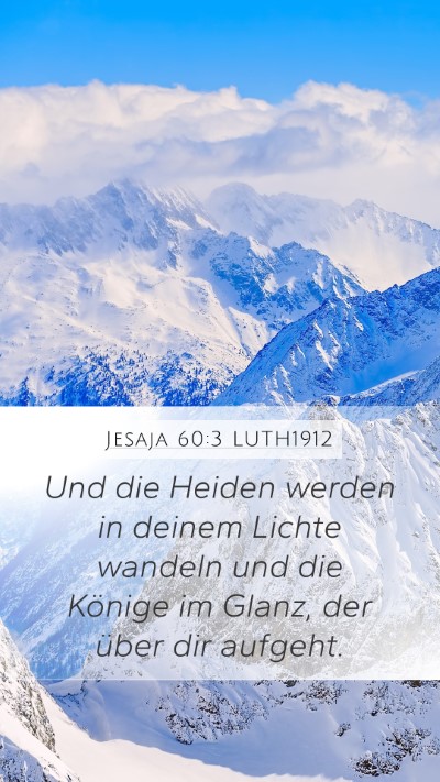Jesaja 60:3 LUTH1912 Bible Verse Image