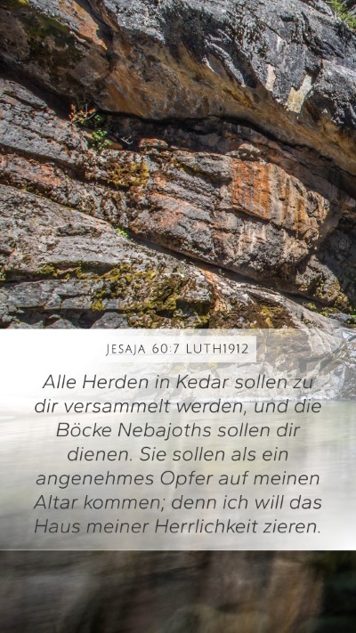 Jesaja 60:7 LUTH1912 Bible Verse Image