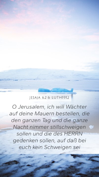Jesaja 62:6 LUTH1912 Bible Verse Image