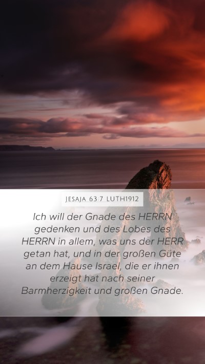 Jesaja 63:7 LUTH1912 Bible Verse Image