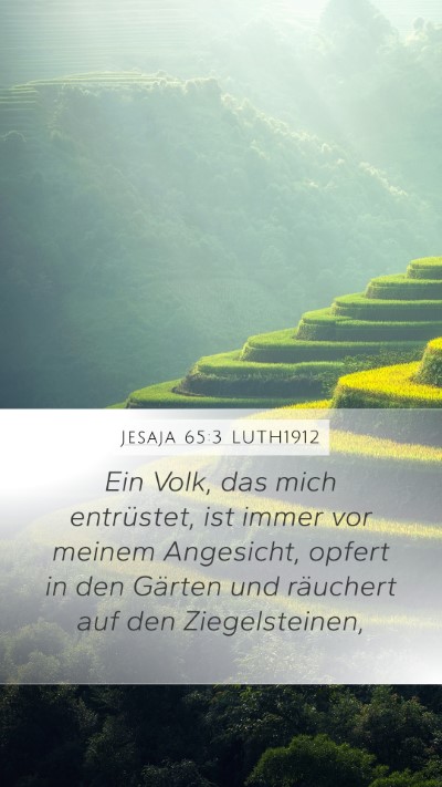 Jesaja 65:3 LUTH1912 Bible Verse Image