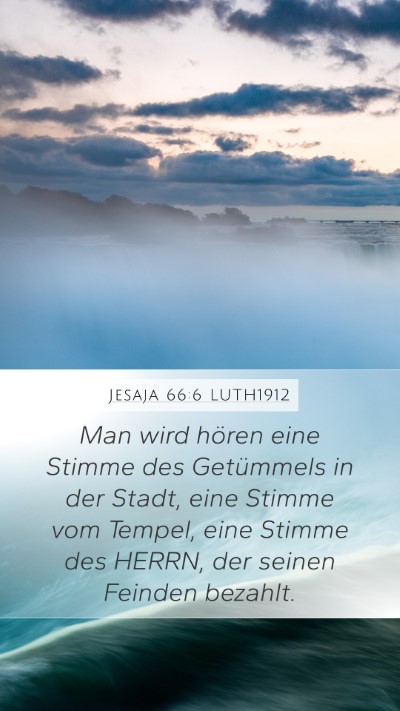 Jesaja 66:6 LUTH1912 Bible Verse Image