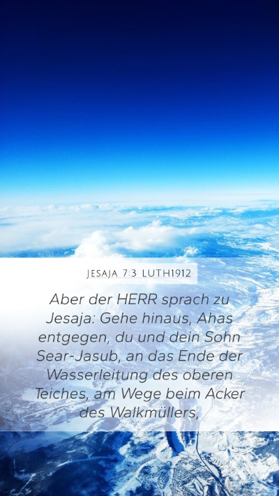 Jesaja 7:3 LUTH1912 Bible Verse Image