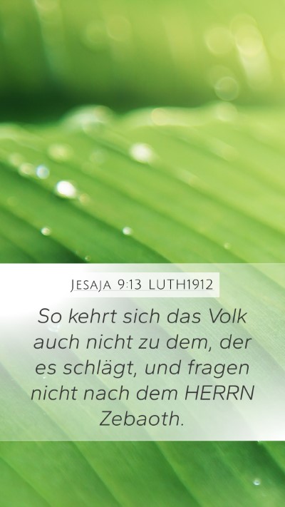 Jesaja 9:13 LUTH1912 Bible Verse Image