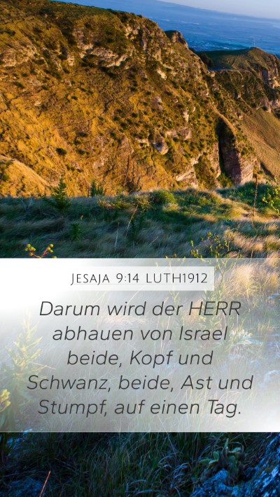 Jesaja 9:14 LUTH1912 Bible Verse Image