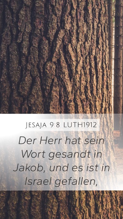 Jesaja 9:8 LUTH1912 Bible Verse Image