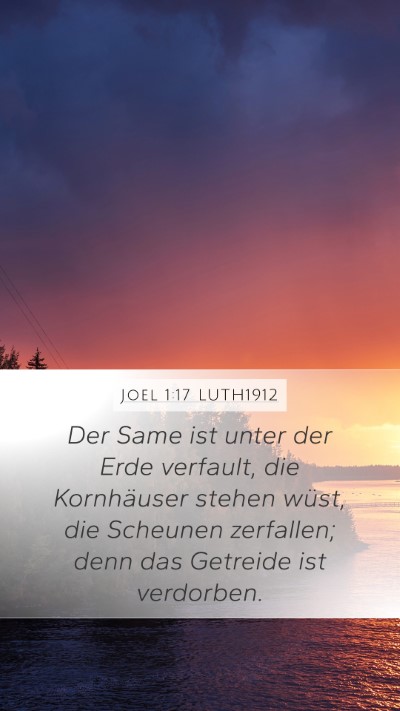 Joel 1:17 LUTH1912 Bible Verse Image