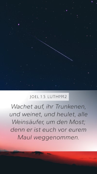 Joel 1:5 LUTH1912 Bible Verse Image