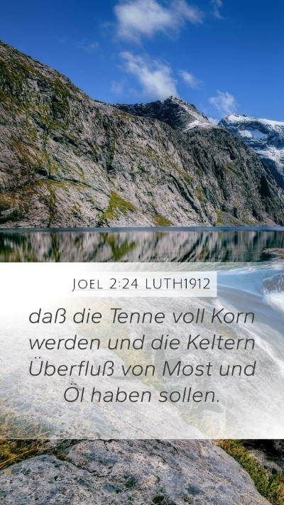 Joel 2:24 LUTH1912 Bible Verse Image