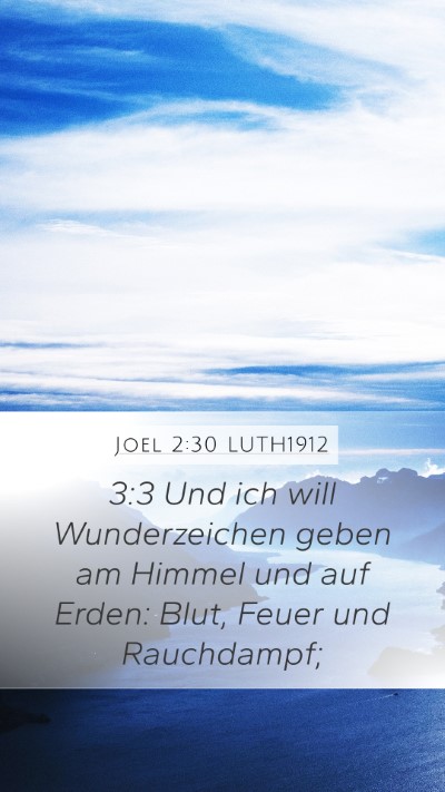 Joel 2:30 LUTH1912 Bible Verse Image