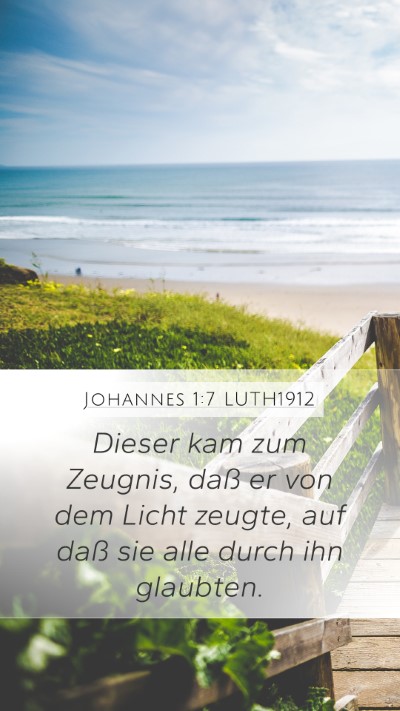 Johannes 1:7 LUTH1912 Bible Verse Image