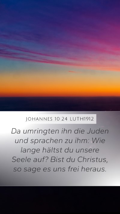 Johannes 10:24 LUTH1912 Bible Verse Image