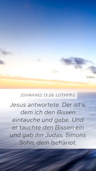 Johannes 13:26 LUTH1912 Bible Verse Image
