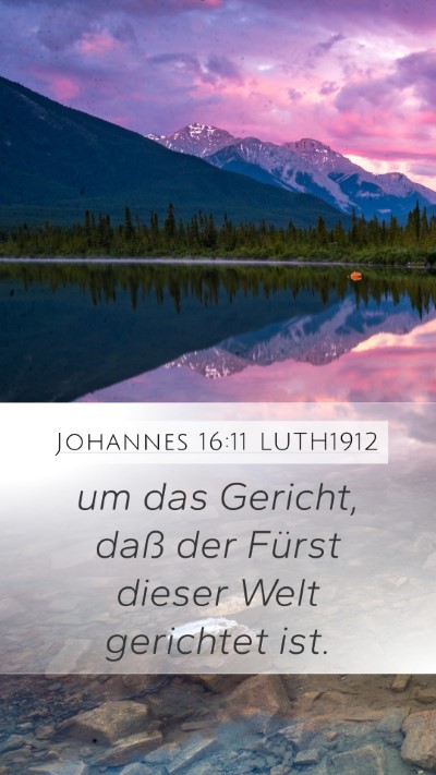 Johannes 16:11 LUTH1912 Bible Verse Image