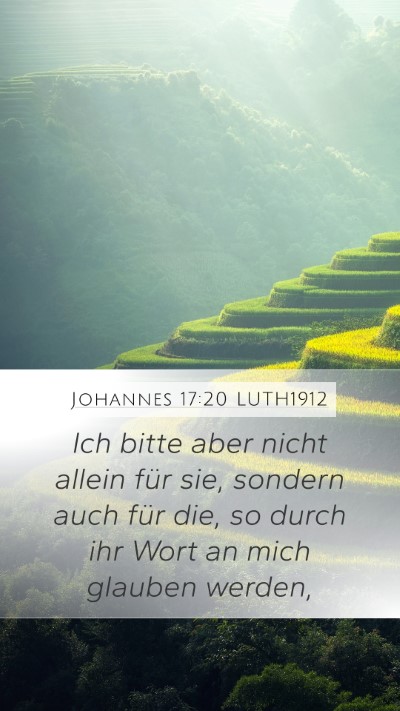 Johannes 17:20 LUTH1912 Bible Verse Image