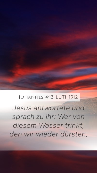 Johannes 4:13 LUTH1912 Bible Verse Image