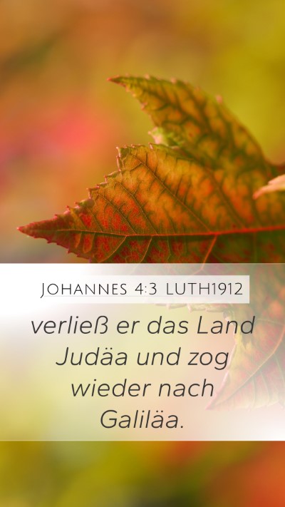 Johannes 4:3 LUTH1912 Bible Verse Image