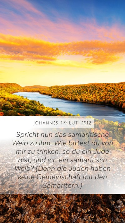 Johannes 4:9 LUTH1912 Mobile Phone Wallpaper - Spricht nun das samaritische Weib zu ihm: Wie - Mobile Bible Verse Wallpaper
