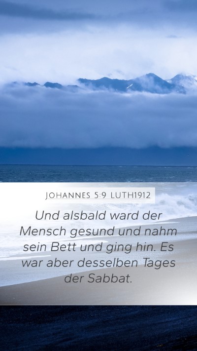 Johannes 5:9 LUTH1912 Bible Verse Image