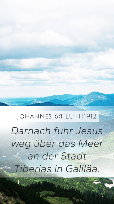 Johannes 6:1 LUTH1912 Bible Verse Image