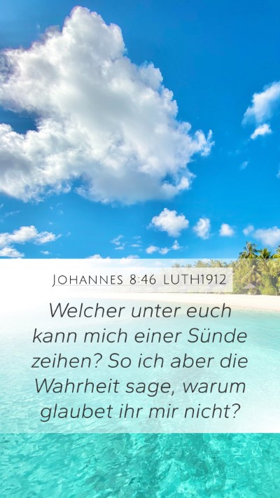 Johannes 8:46 LUTH1912 Bible Verse Image