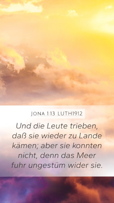 Jona 1:13 LUTH1912 Bible Verse Image