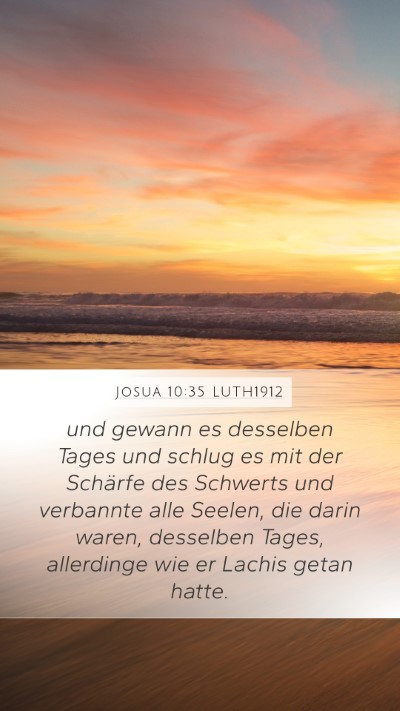 Josua 10:35 LUTH1912 Bible Verse Image