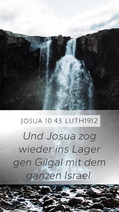 Josua 10:43 LUTH1912 Bible Verse Image