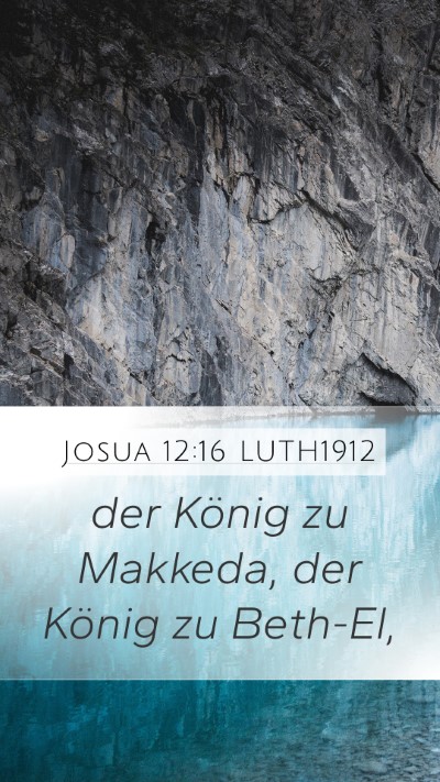 Josua 12:16 LUTH1912 Bible Verse Image