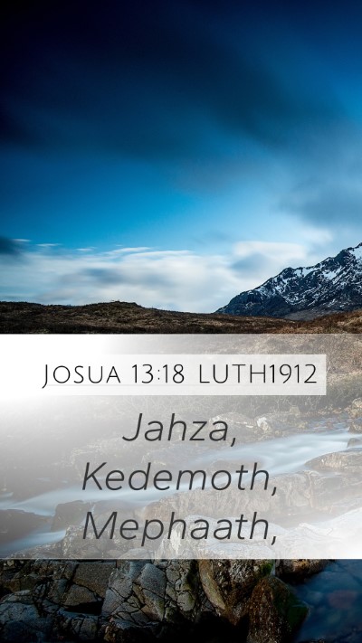 Josua 13:18 LUTH1912 Bible Verse Image