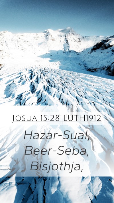 Josua 15:28 LUTH1912 Bible Verse Image