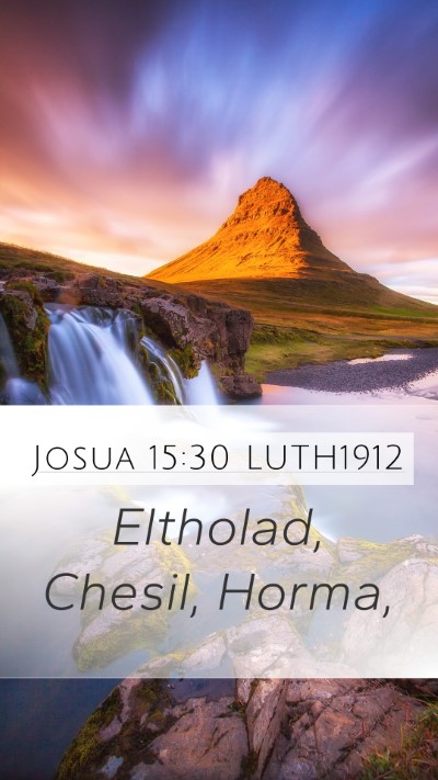 Josua 15:30 LUTH1912 Bible Verse Image