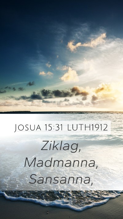 Josua 15:31 LUTH1912 Bible Verse Image