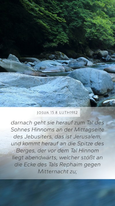 Josua 15:8 LUTH1912 Bible Verse Image