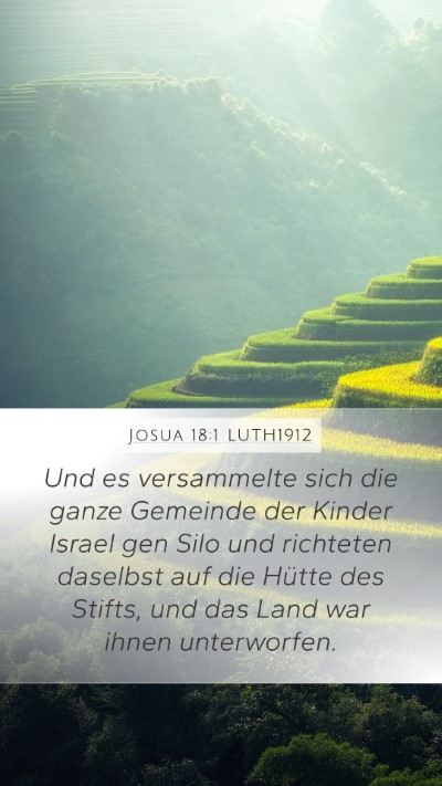 Josua 18:1 LUTH1912 Bible Verse Image