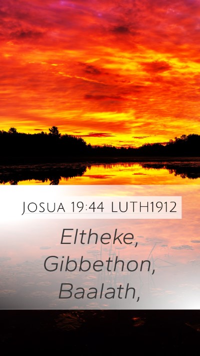 Josua 19:44 LUTH1912 Bible Verse Image