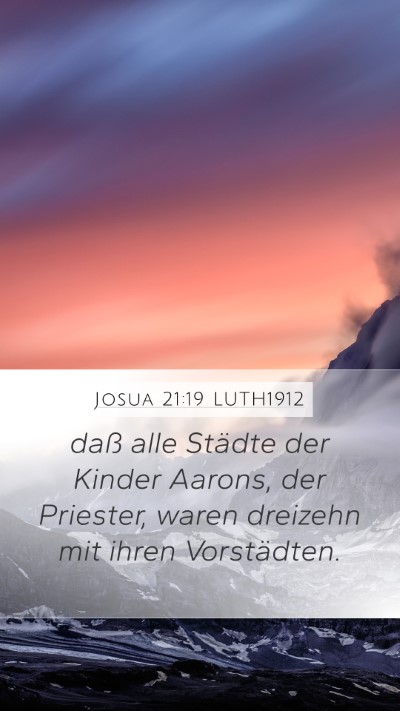 Josua 21:19 LUTH1912 Bible Verse Image