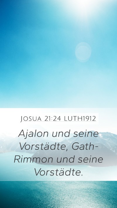 Josua 21:24 LUTH1912 Bible Verse Image