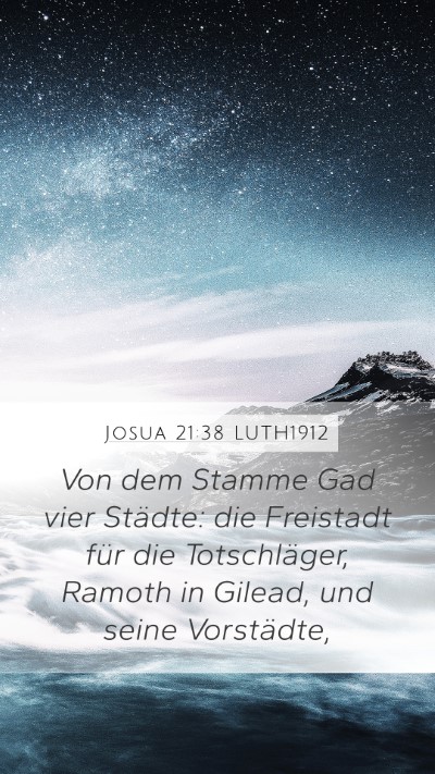Josua 21:38 LUTH1912 Bible Verse Image